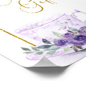 Poster Cartes et cadeaux à base de Fête des mariées flora (Coin)