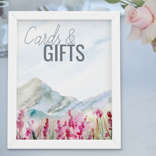 Poster Cartes et Cadeaux Aquarelle pour Mariage en Montag
