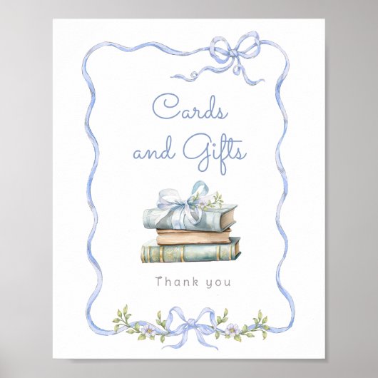 Poster Cartes et cadeaux Arc bleu Nouveau chapitre baby s (Devant)