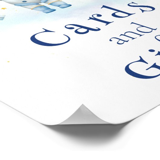 Poster Cartes et cadeaux Astronaute spatiale Fusées vedet (Coin)