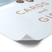 Poster Cartes et cadeaux Baby showers Vintage voyage (Coin)