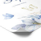 Poster Cartes et cadeaux Blue Little Butterfly (Coin)