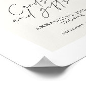 Poster Cartes et cadeaux Boho de douche nuptiale budget (Coin)