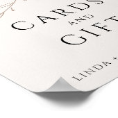 Poster Cartes et Cadeaux Botaniques Beiges Simple Neutre (Coin)