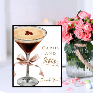 Poster Cartes et Cadeaux Bridal Shower Espresso Martini