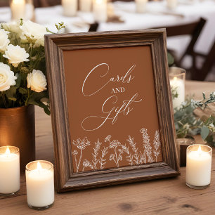 Poster Cartes et cadeaux Burange Fleur sauvage Mariage