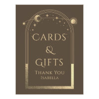Cartes et cadeaux célestes Mocha Gold