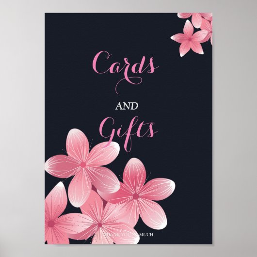 Poster Cartes et cadeaux Cherry Blossom (Devant)