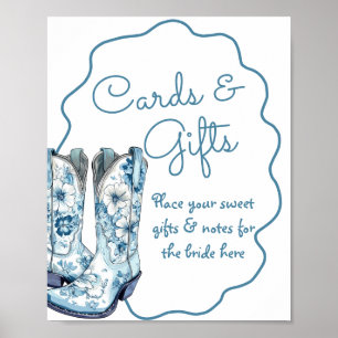 Poster Cartes et cadeaux Chinoiserie Bottes Fête des mari
