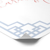 Poster Cartes et cadeaux Chinoiserie Jar Ginger Rose (Coin)