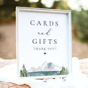 Poster Cartes et Cadeaux CLOVER Boho Mountain Lake