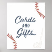 Poster Cartes et cadeaux d'anniversaire de baseball (Devant)