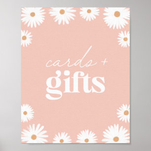 Poster Cartes et cadeaux d'anniversaire de Boho Rose Dais
