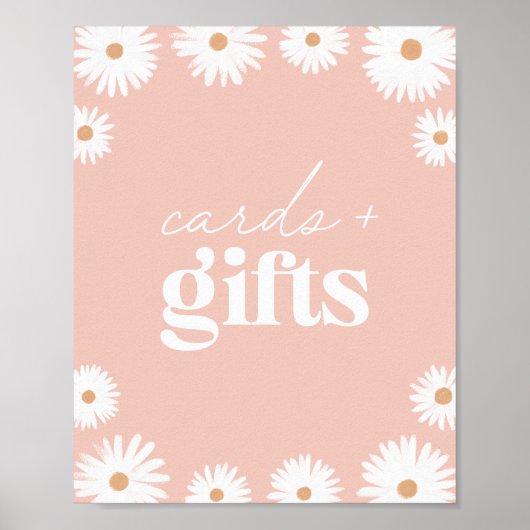 Poster Cartes et cadeaux d'anniversaire de Boho Rose Dais (Devant)
