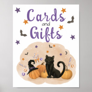Poster Cartes et cadeaux d'anniversaire d'Halloween Affic