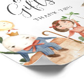 Poster Cartes et cadeaux de Baby Shower avec comptines (Coin)