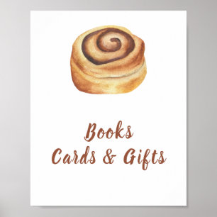 Poster Cartes et cadeaux de baby shower Bun cinnamon
