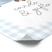 Poster Cartes et cadeaux de Baby shower d'avion de voyage (Coin)