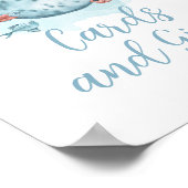 Poster Cartes et cadeaux de Baby shower de baleine (Coin)