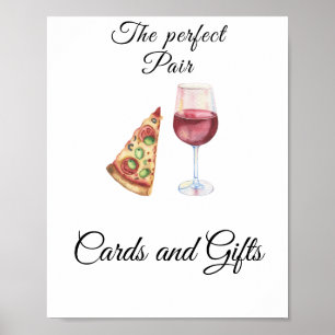 Poster Cartes et cadeaux de baby shower de mariage à l'aq