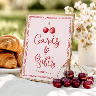 Poster Cartes et Cadeaux de Baby Shower Fantaisistes aux