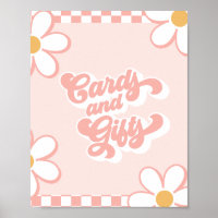 Cartes et Cadeaux de Baby Shower Groovy avec Vérif