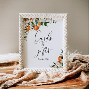 Poster Cartes et cadeaux de baby shower pour bébé mignon