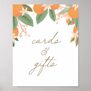 Poster Cartes et cadeaux de Baby shower pour Citrus Littl