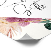 Poster Cartes et cadeaux de bouquet sec de pampa boho (Coin)