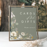 Poster Cartes et cadeaux de cliché Fleur sauvage<br><div class="desc">Ce poster Fleur sauvage Whimsical Meadow Sage cartes et cadeaux est parfait pour votre mariage boho simple et élégant. La verdure rustique et moderne, accompagnée de fleurs sauvages d'aquarelles minimalistes, vous fera vivre votre vision ! Ce design de jolies fleurs d'or, touches de sauge bohème vert et violet est sûr...</div>