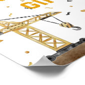 Poster Cartes et cadeaux de construction d'aquarelle (Coin)