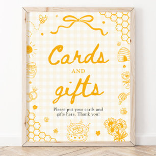 Poster Cartes et Cadeaux de Fête de Fiançailles Abeille à