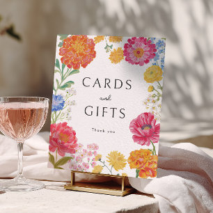 Poster Cartes et Cadeaux de Fête de Fiançailles de Jardin