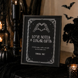 Poster Cartes et Cadeaux de Fête de Mariage Gothique Hall