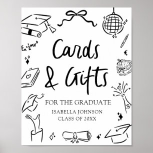 Poster Cartes et Cadeaux de Fête de Remise de Diplômes De