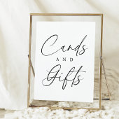 Poster Cartes et cadeaux de Fête des mariées de script él