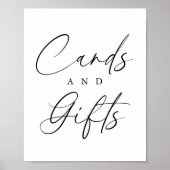 Poster Cartes et cadeaux de Fête des mariées de script él (Devant)