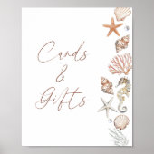 Poster Cartes Et Cadeaux De Fêtes des mariées Côtières (Devant)