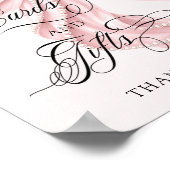 Poster Cartes et Cadeaux de Fiançailles à Ruban Rose (Coin)