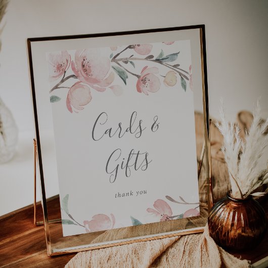 Poster Cartes et Cadeaux de Fleurs de Cerisier de Printem