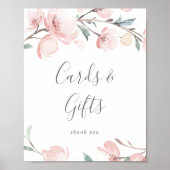 Poster Cartes et Cadeaux de Fleurs de Cerisier de Printem (Devant)