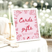 Poster Cartes et Cadeaux de la Saint-Valentin Moderne Des