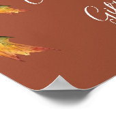 Poster Cartes et Cadeaux de Mariage Champêtre de Feuillag (Coin)