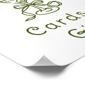 Poster Cartes et Cadeaux de Mariage Martini Toile pour En (Coin)