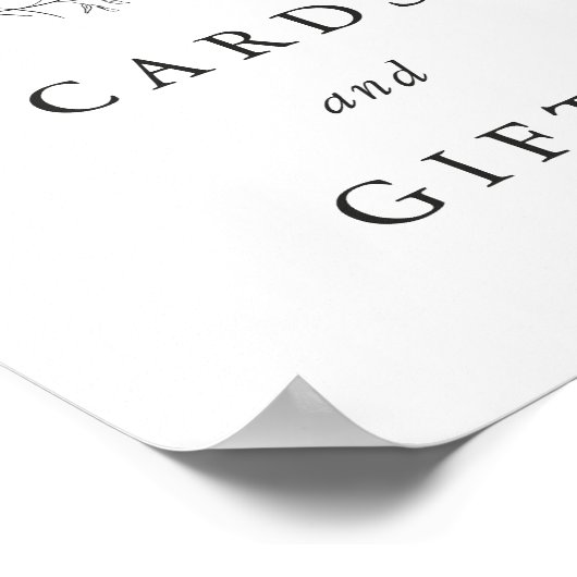 Poster Cartes et cadeaux de mariage pour monogrammes form (Coin)
