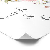 Poster Cartes et cadeaux de mariage rose Fleur sauvage de (Coin)