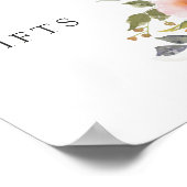 Poster Cartes et cadeaux de mariage Rustique Floral Sprin (Coin)