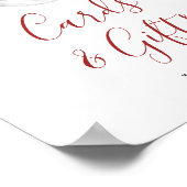 Poster Cartes et cadeaux de Noël d'hiver (Coin)