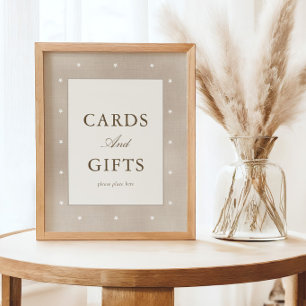 Poster Cartes et Cadeaux de Nursery Minimalistes et Neutr