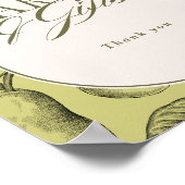 Poster Cartes et Cadeaux de Réception de Mariage Parfaite (Coin)